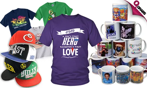 Customized Printing on Mugs, T-shirts & Caps!